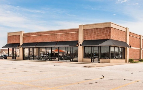 A vacant commercial building